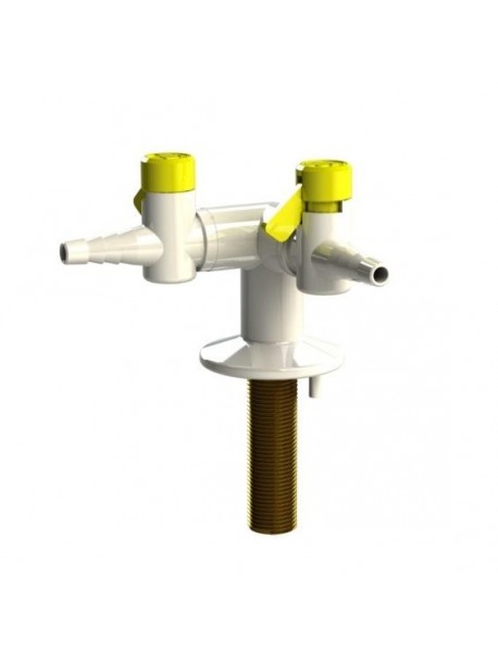 2 way bench mounted drop lever gas tap