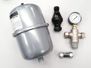 Unvented kit for undersink water heater