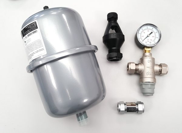 Unvented kit for undersink water heater